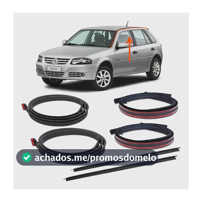 Par Borracha Pingadeira + Friso De Teto Gol G3 G4 4 Portas