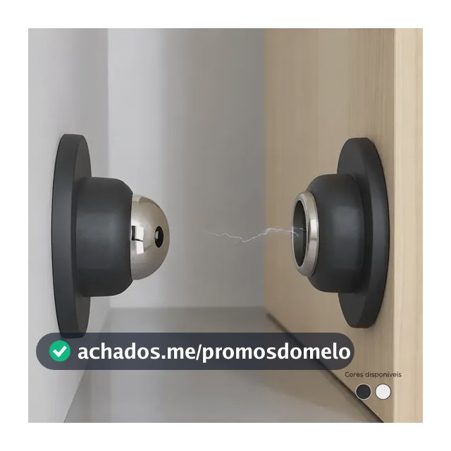 Trava Porta Fixador Parede Imã Dupla Face Parafuso Prendedor