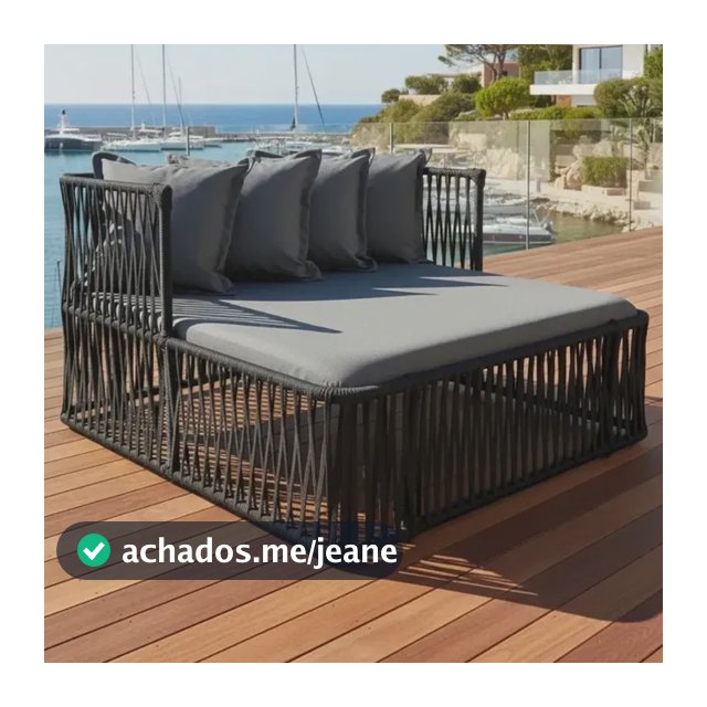 Chaise Dalas Móveis 2 Lugares Corda Náutica Jardim Deck A Escolha Do Cliente Trama Artesã
