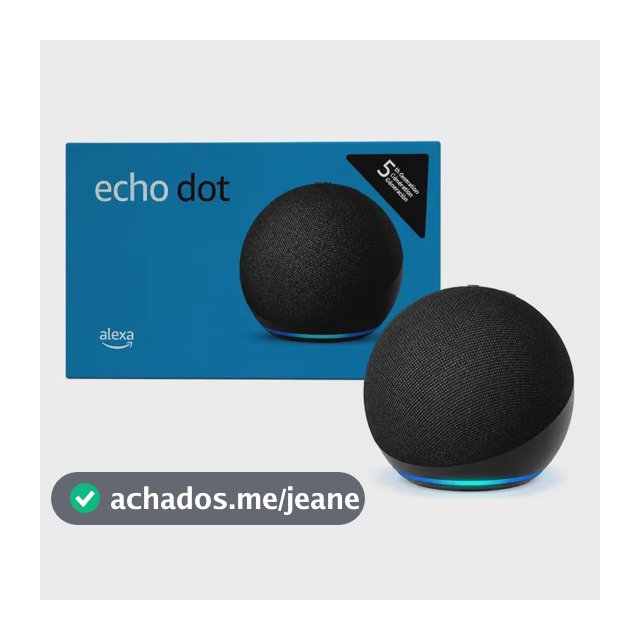 Echo Dot 5° Geração Alexa Preta Amazon Cor Azul