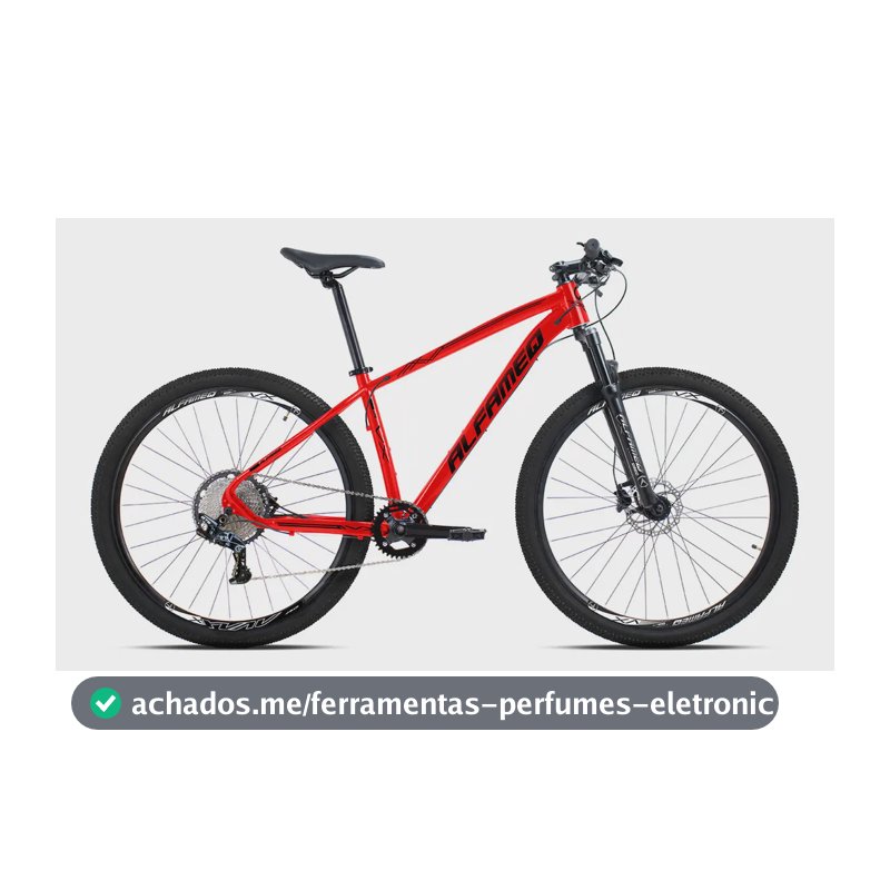 Bicicleta Aro 29 Alfameq Vx 12v Freio A Disco Hidráulico Cor Vermelho/preto Tamanho Do Quadro 17