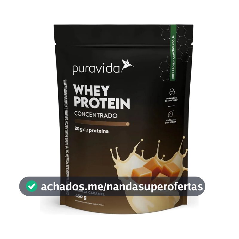 Puravida Whey Protein Concentrado Vanilla Caramel 450G