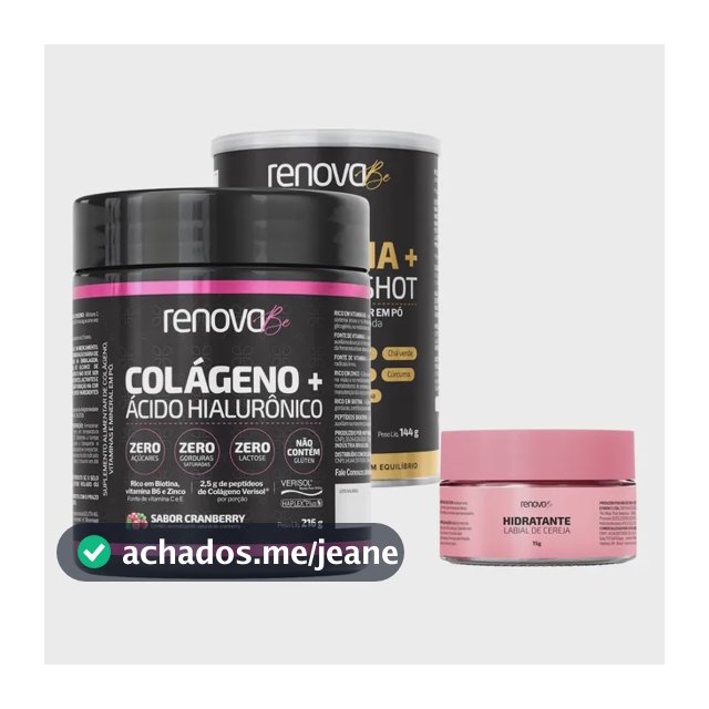 Colágeno Verisol E Creatina Monohidratada Renova Be Original