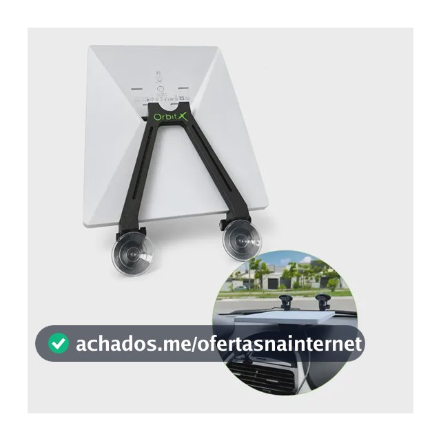 Suporte De Painel Starlink Mini Com Ventosas Antimulta Preto