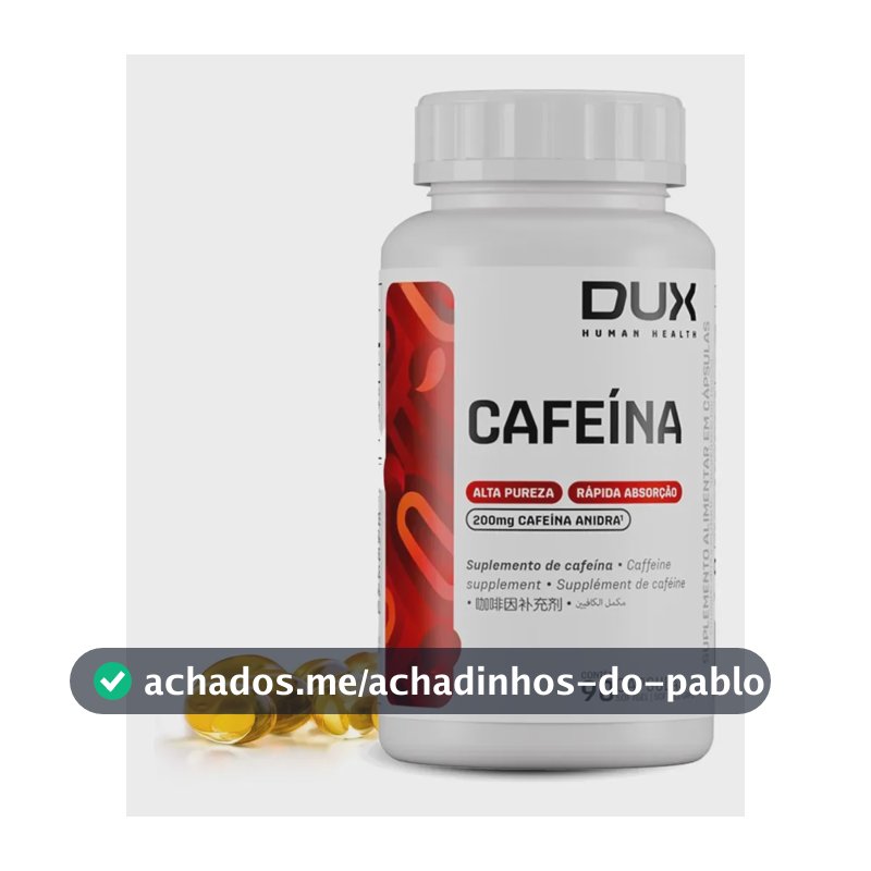 Cafeína Dux Nutrition em cápsula Sem sabor x 100g de 90 un