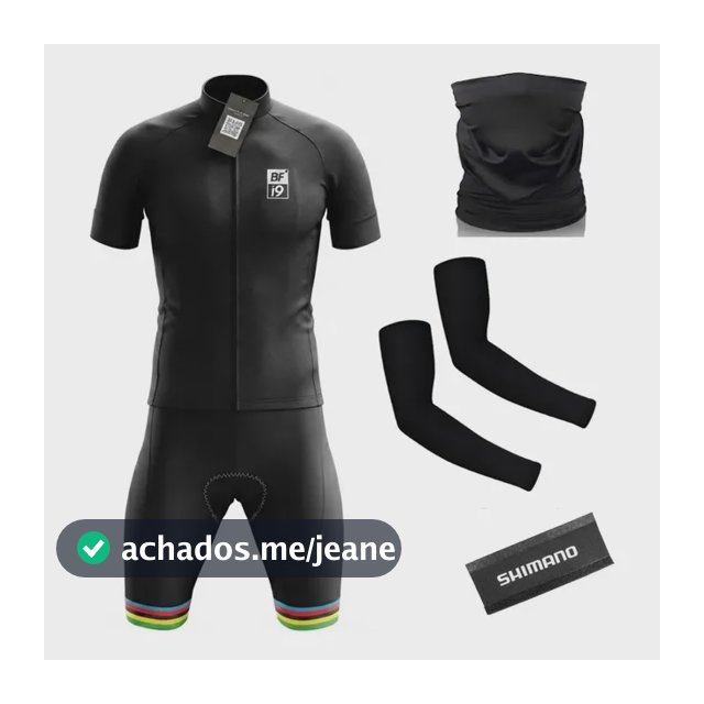 Conjunto Ciclismo Kit Camisa Bermuda Manguito Bandana+brinde