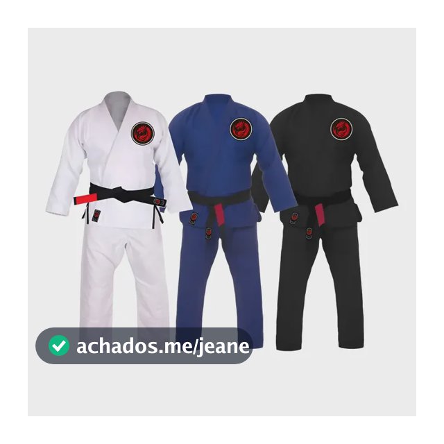 Kimono Jiu Jitsu Trançado Reforçado Red Dragon