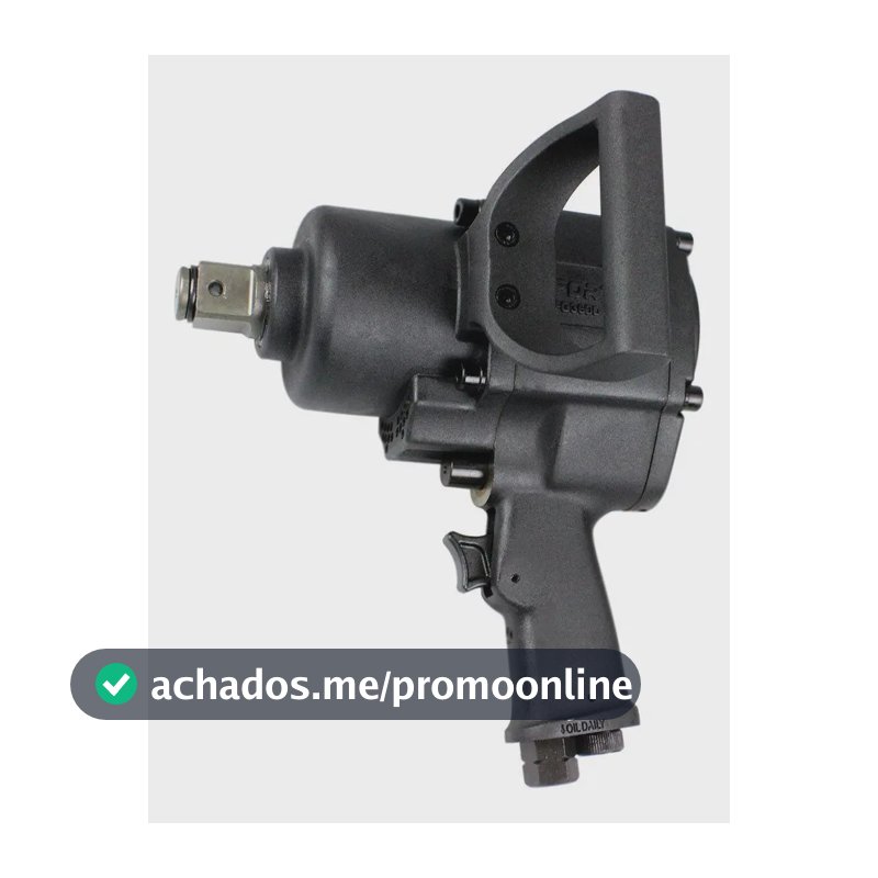 Chave Parafusadeira Impacto Pneumática Eixo De 1 Pol Fortg Preto