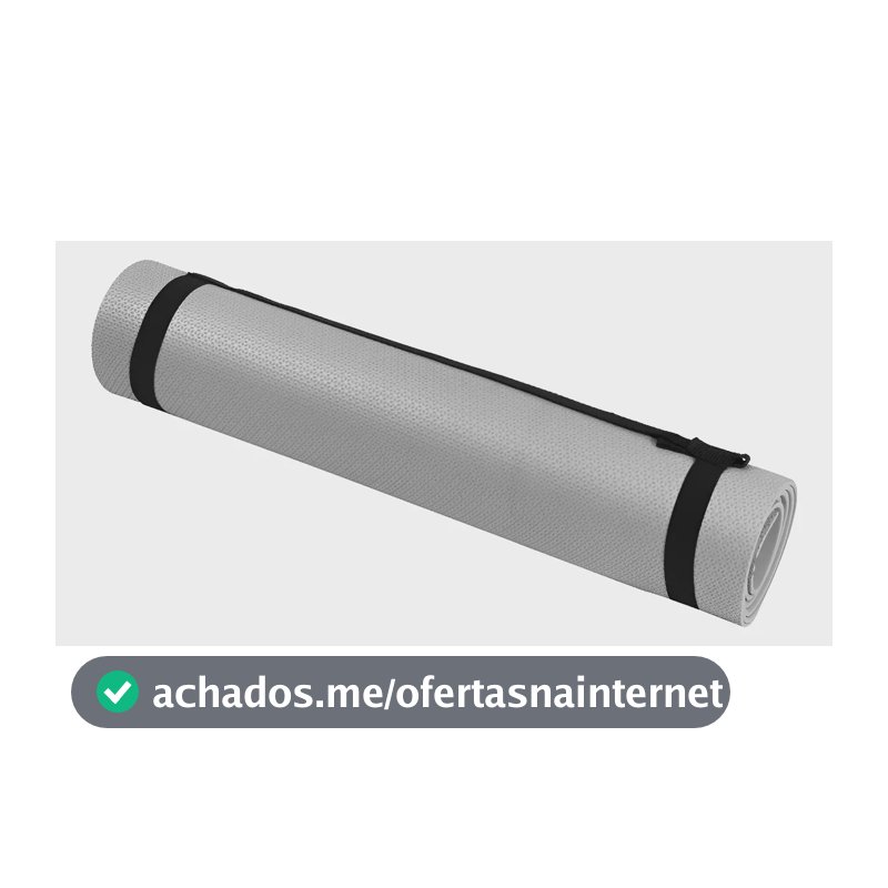 Tapete Yoga Mat T10 Com Alça De Transporte Antiderrapante Cinza Acte Sports