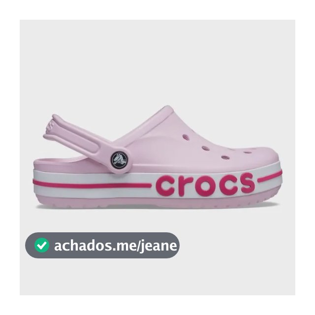 Sandália Crocs Bayaband Clog Ballerina Pink/candy Pink