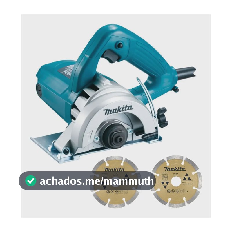 Serra Mármore 110mm 1300W Com 2 Discos 4100NH3ZX2 Makita Profissional