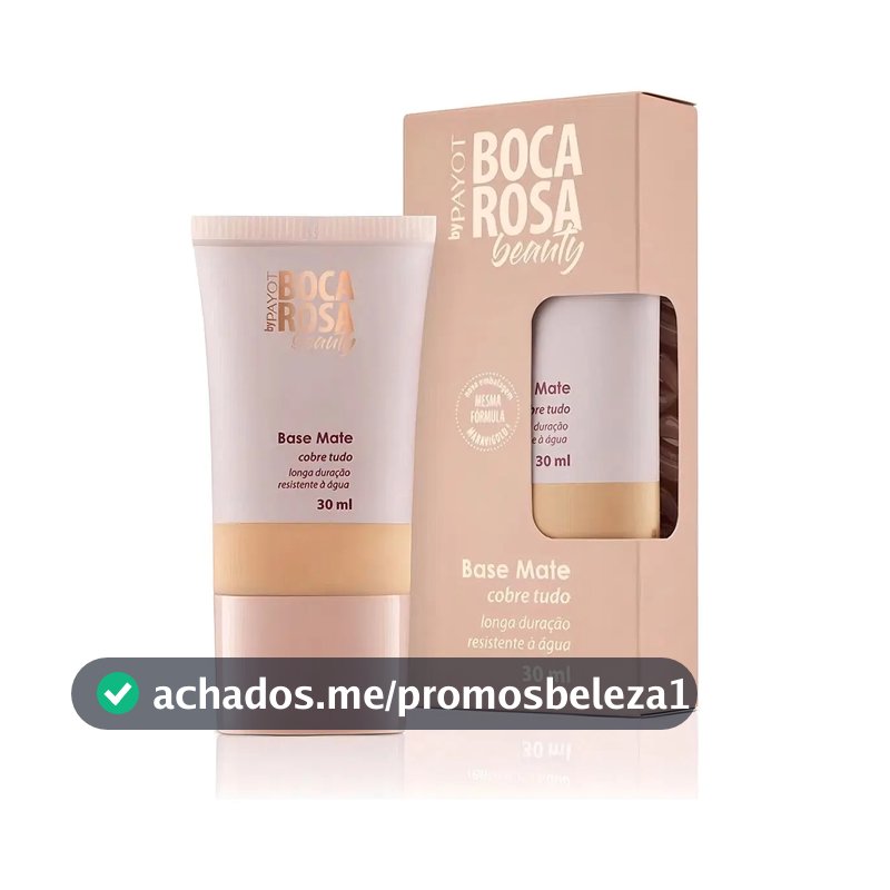 Base Mate Longa Duração Boca Rosa Beauty Payot 30mL Cor 05 - Adriana