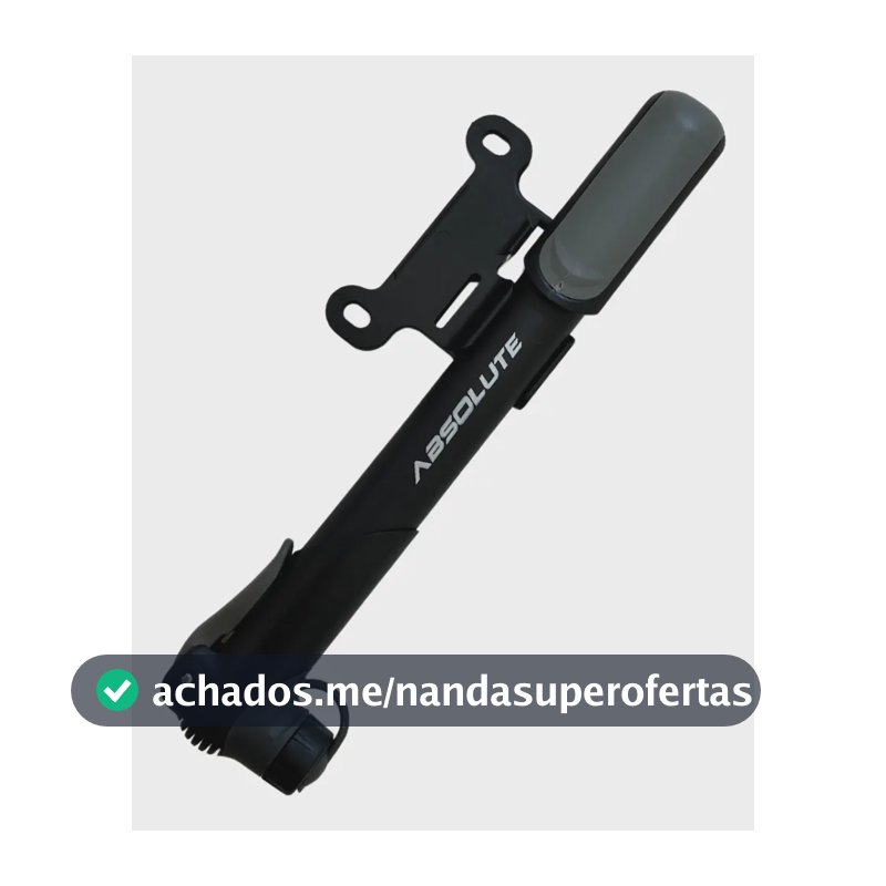 Bomba Encher Pneu Bike Absolute Nero Mini Cor Preto