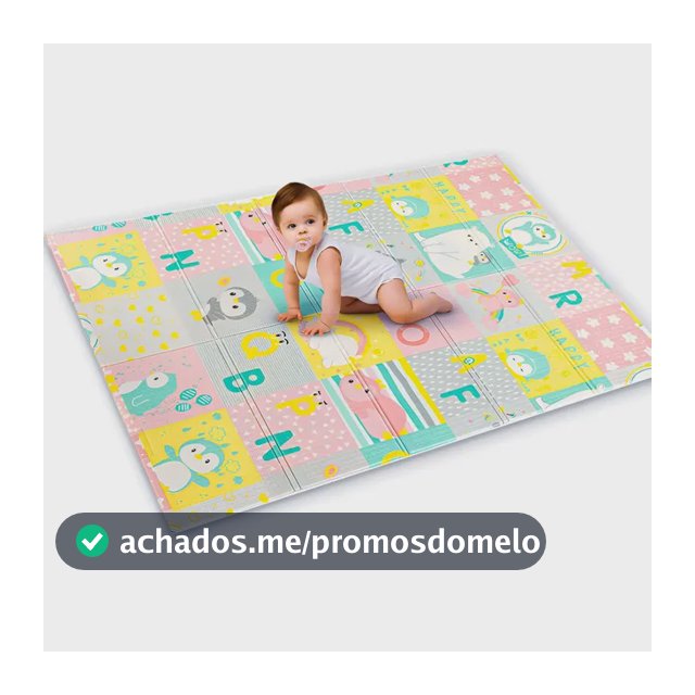 Tapete Tatame Infantil Emborrachado Dobrável Dupla Face Bebe