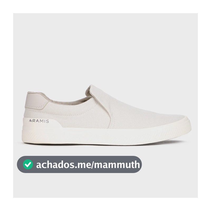 Tênis Masculino Casual Aramis Daily Slip Confortável Moderno Bege 39 Br