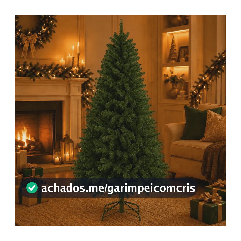Árvore De Natal Verde Luxo 150 500 Galho - Pé De Ferro DEKASA