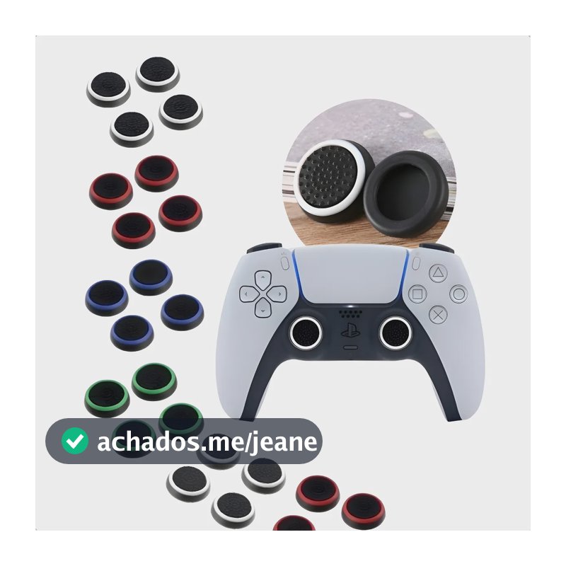 Kit 8 Grip Protetor Analógico Compatível Ps3 Ps4 Ps5 Xbox Diversos