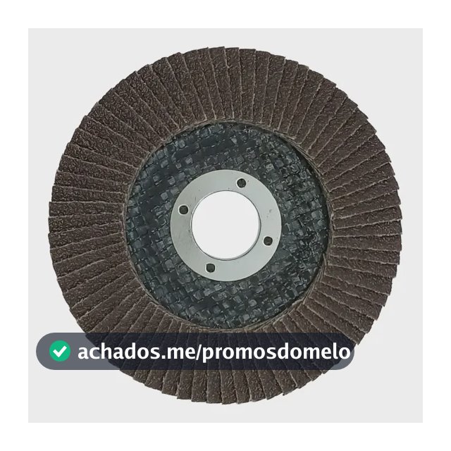 Kit 10 Disco Flap Desbaste Madeira/Aço 115mm Grão 80 Fertak