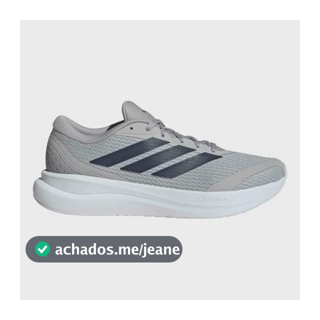 Tênis De Corrida Masculino Runfalcon 6 Cloudfoam adidas Cinza Liso 41 Br