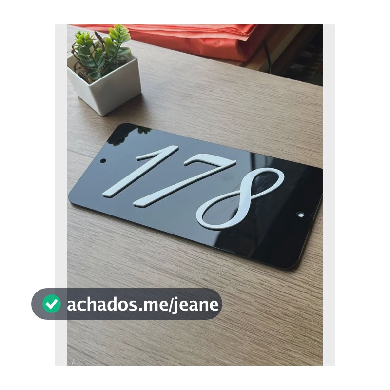 Placa Números Para Casa, Loja, Empresa, Galpão, Residencial Com 2 Furos