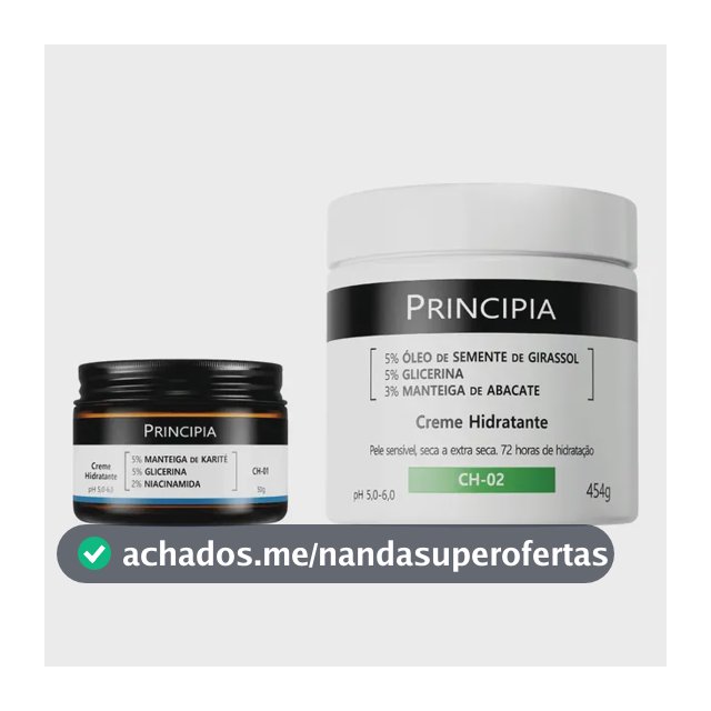 Principia Kit Cremes Hidratantes Rosto E Corpo Ch-01 + Ch-02 Seca Dia/noite