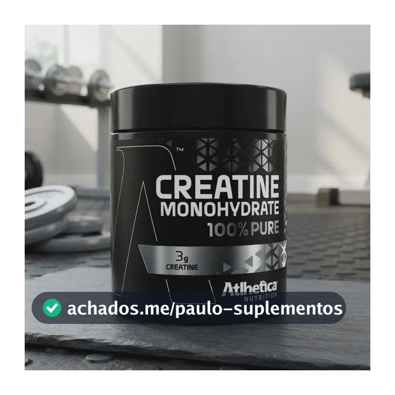 Creatina Atlhetica Nutrition 100% Pure em pó Sem sabor x 300g