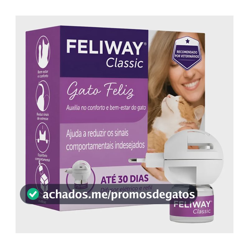 Feliway Classic Difusor Elétrico E Refil Para Gatos 48ml