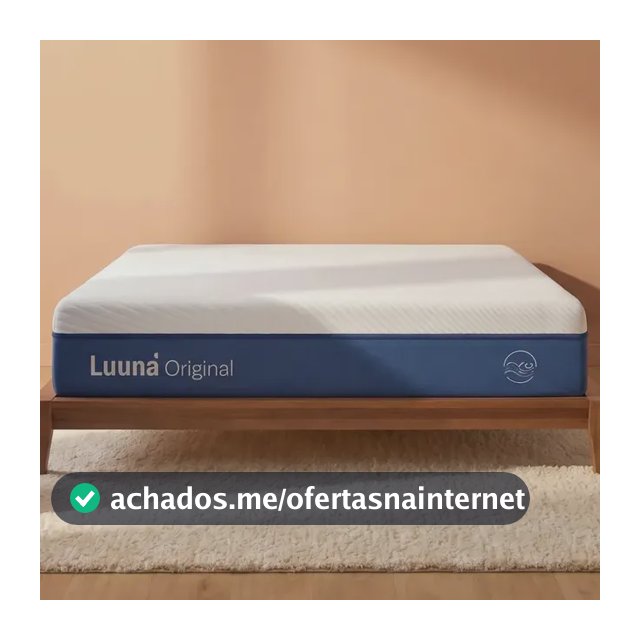 Colchão Queen Luuna Original, Espuma 24cm com Bloqueio de Movimento, 10 Anos de Garantia