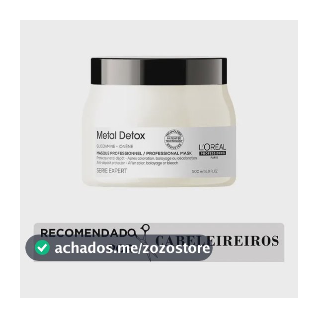 Máscara Capilar L'oréal Professionnel Metal Detox 500ml