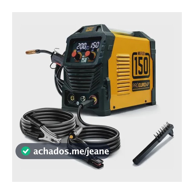 Máquina De Solda Multiprocesso Mig Flex 150a Pró Euro Bivolt Mig Sem Gás Mma Tig Laranja/preto 127/220v