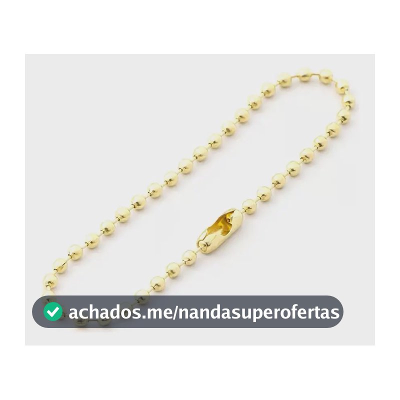 100 Corrente De Bolinha Com Canoa 10cm Tag Chaveiro Colorido Cor Dourado Stephanie Bijoux