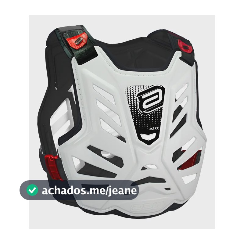 Colete Motocross Asw Maxx Lite Preto E Branco