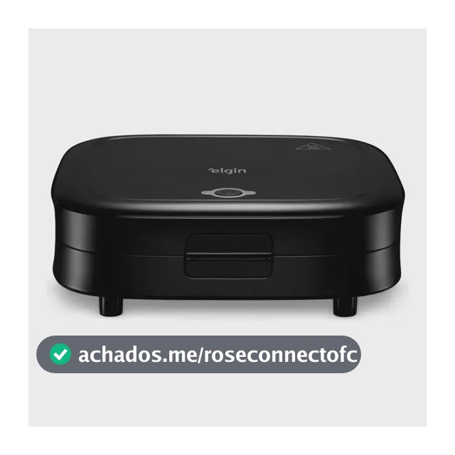 Sanduicheira Duo Time 800w Antiaderente Preta Elgin Preto