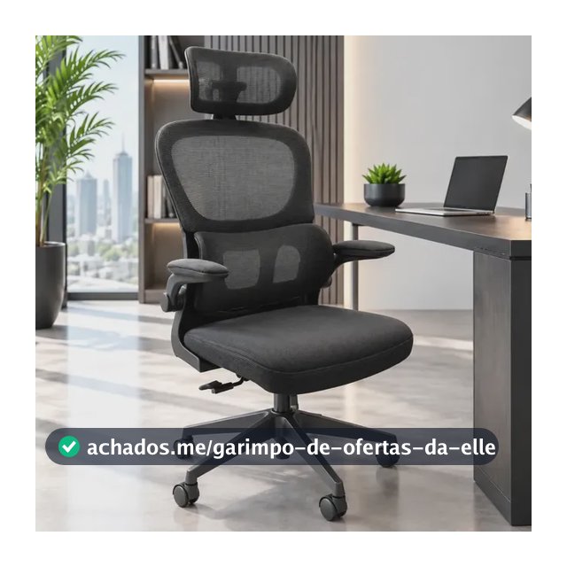 Cadeira De Escritorio Ergonomica Wemov Com Encosto de Lombar Giratoria Resistente Reforçada 180kg Confortavel Reuniao