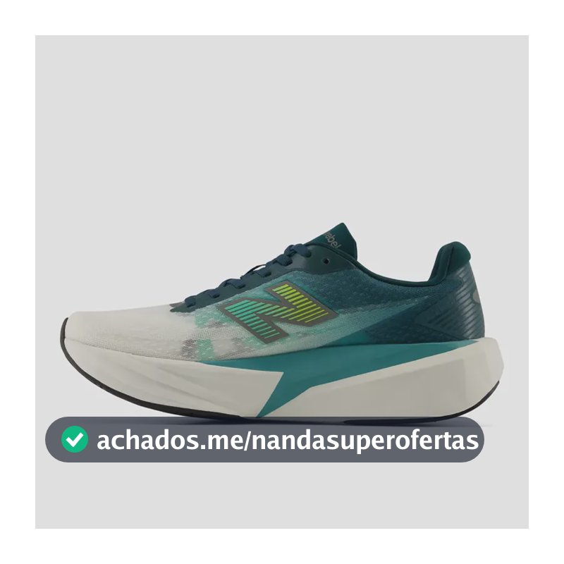 Tênis Fuelcell Rebel V5 - New Balance Verde Azulado Verde Escuro 38 Br