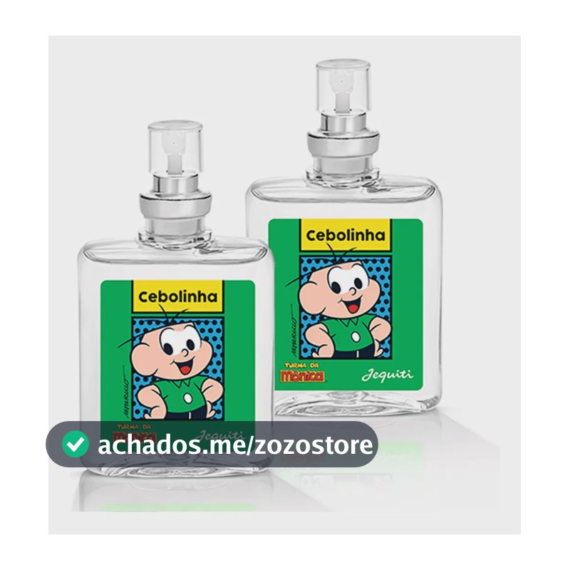 de Colônia Cebolinha Jequiti Turma da Mônica com 2 Frascos de 25ml para Meninos