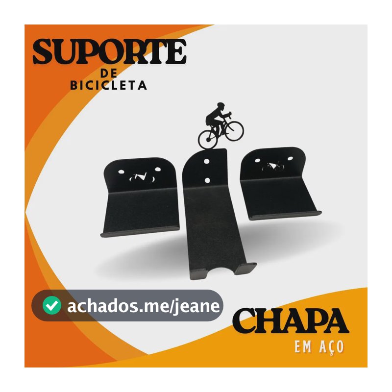 Suporte Para Bicicleta Suspenso Horizontal Reforçado Em Aço Preto 20 Kg Mtb Speed Resistente Pendurar