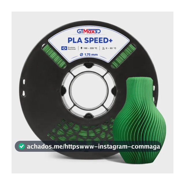 Filamento Pla Plus Speed 1,75mm 1kg - Varias Cores - Gtmax3d Verde