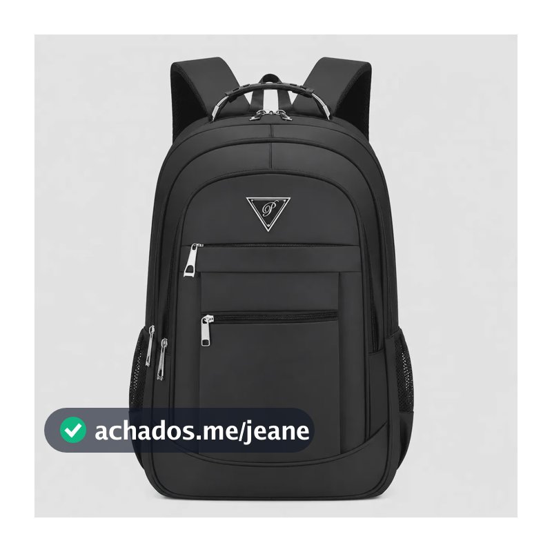 Mochila Grande Alça Reforçada Resistente para Trabalho Faculdade Passeio Uso Urbano em Geral e Escola Masculina e Feminina Unissex