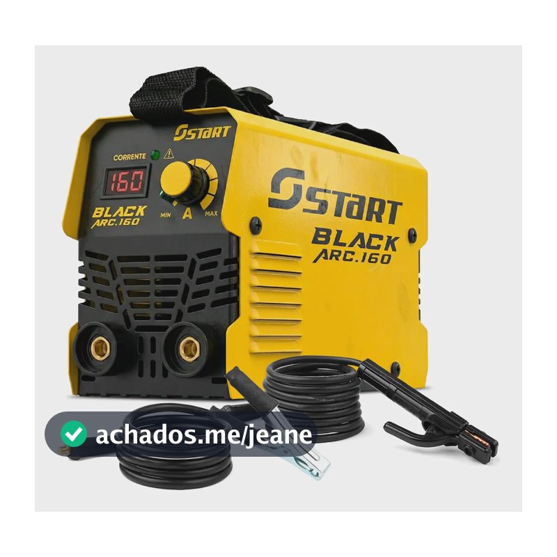 Maquina Inversora Solda 160a Mma Tig Profissional Portátil Amarelo 220v