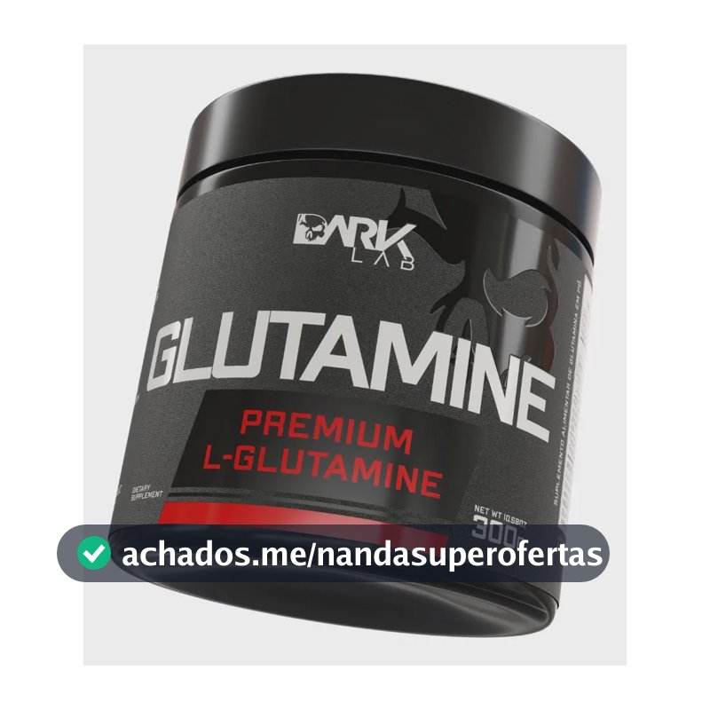 Glutamina L-glutamine 300g Dark Lab Sabor Sem sabor