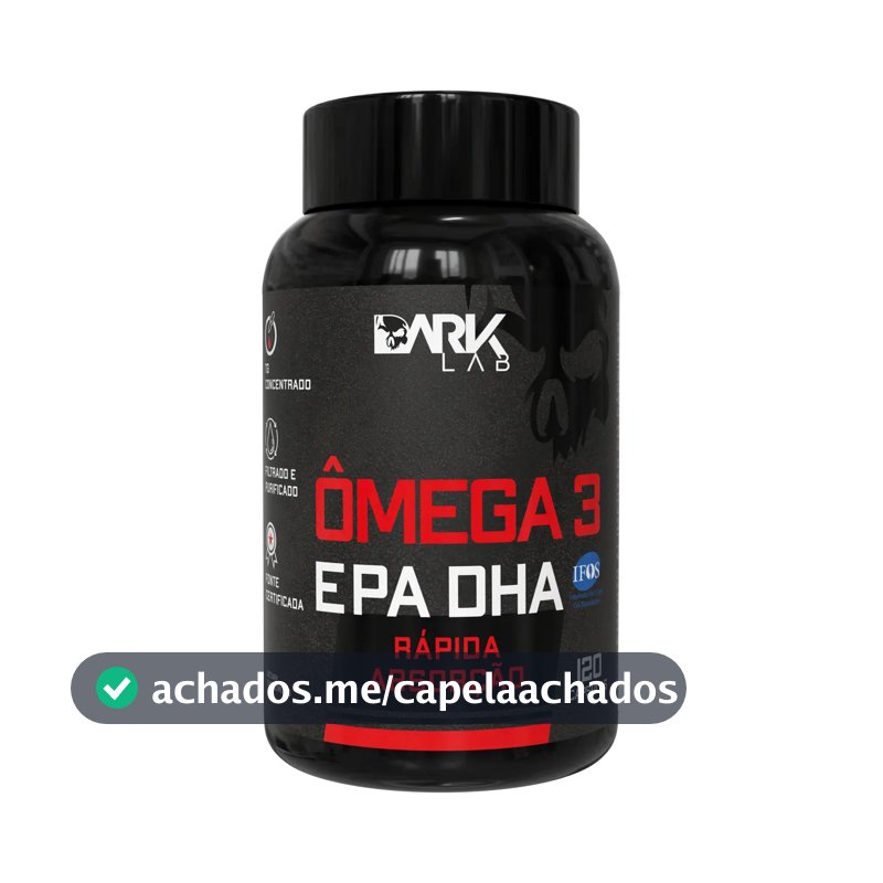 Ômega 3 EPA DHA Dark Lab em cápsula Sem sabor de 120 un