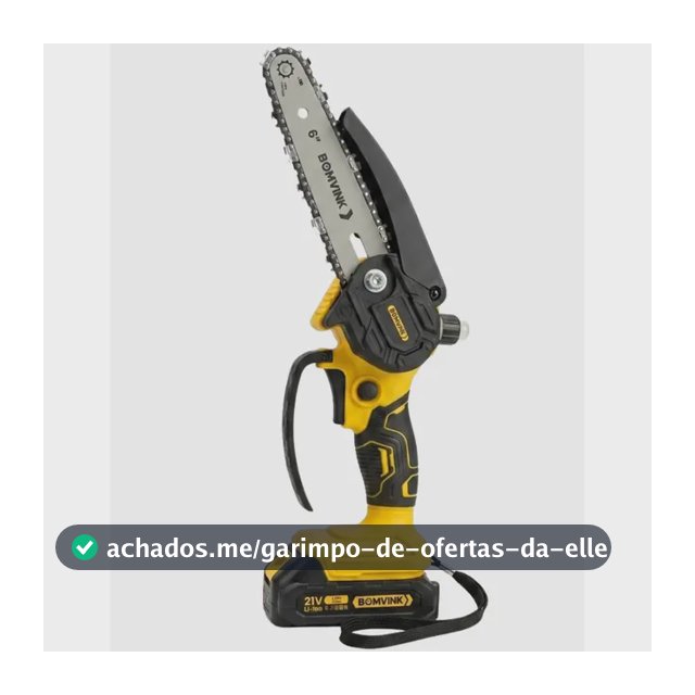 Motosserra Profissional 6pol 2 Baterias 21v Bivolt 600w Opcao 1 Bateria