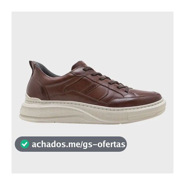 Sapatênis Casual Democrata Confortavel Tenis Em Couro