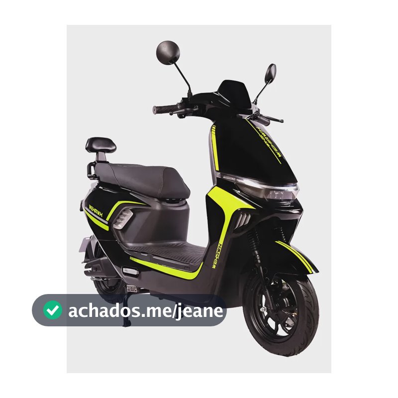 Moto Scooter Elétrica 1000w Wehawk Wx-26 Sem Cnh Sem Placa Preto