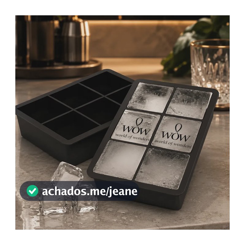Kit 2 Formas De Silicone Para Gelo Cubo Grande Drinks Wow World Of Wonders