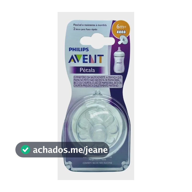 Bico Mamaddeira Philips Avent Pétala No4 6m+ Scf044/27