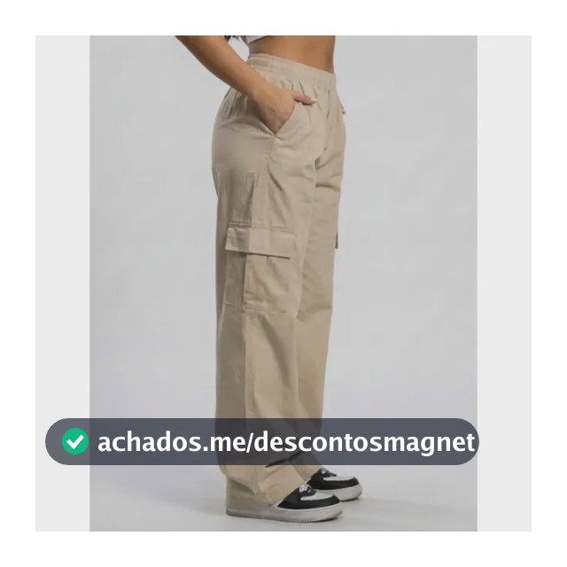Calça Feminina Premium Cargo Levanta Bumbum Sarja 100%
