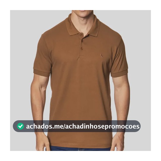 Polo Masculina Reserva Regular New Basic Caramelo Liso Gg