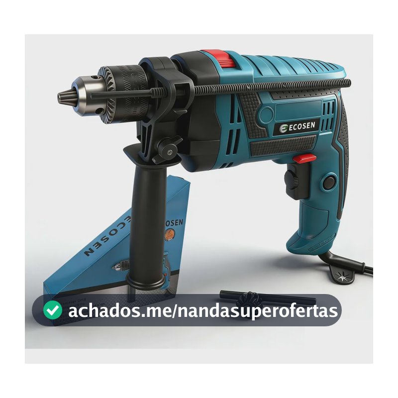 Furadeira Martelete De Impacto 1/2 Pol 13mm Concreto E Madei Azul 220v 50hz